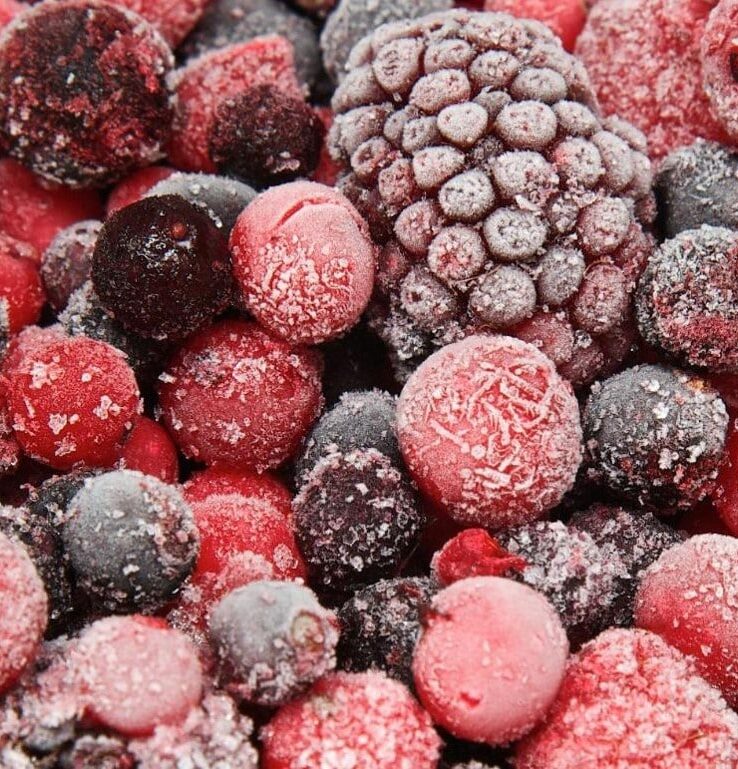 Frutos rojos congelados