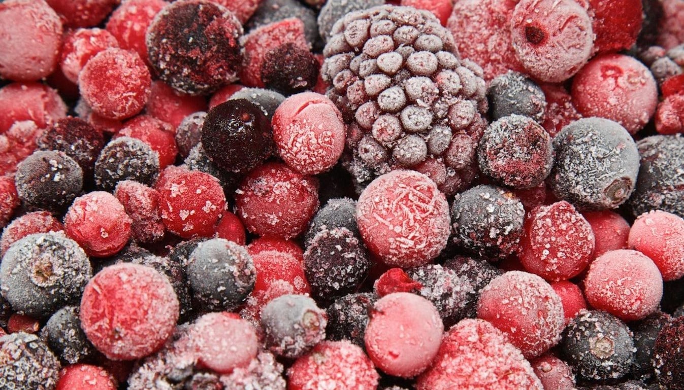 Frutos rojos congelados
